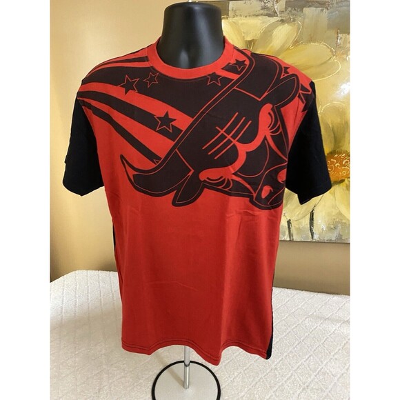 UNK Other - UNK Chicago Bulls Graphic Print 2 Sided Shirt NBA Red/blaxk Men’s Size Medium